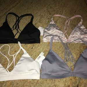 Victoria Secret plunge strapped bras 4x$60 Large